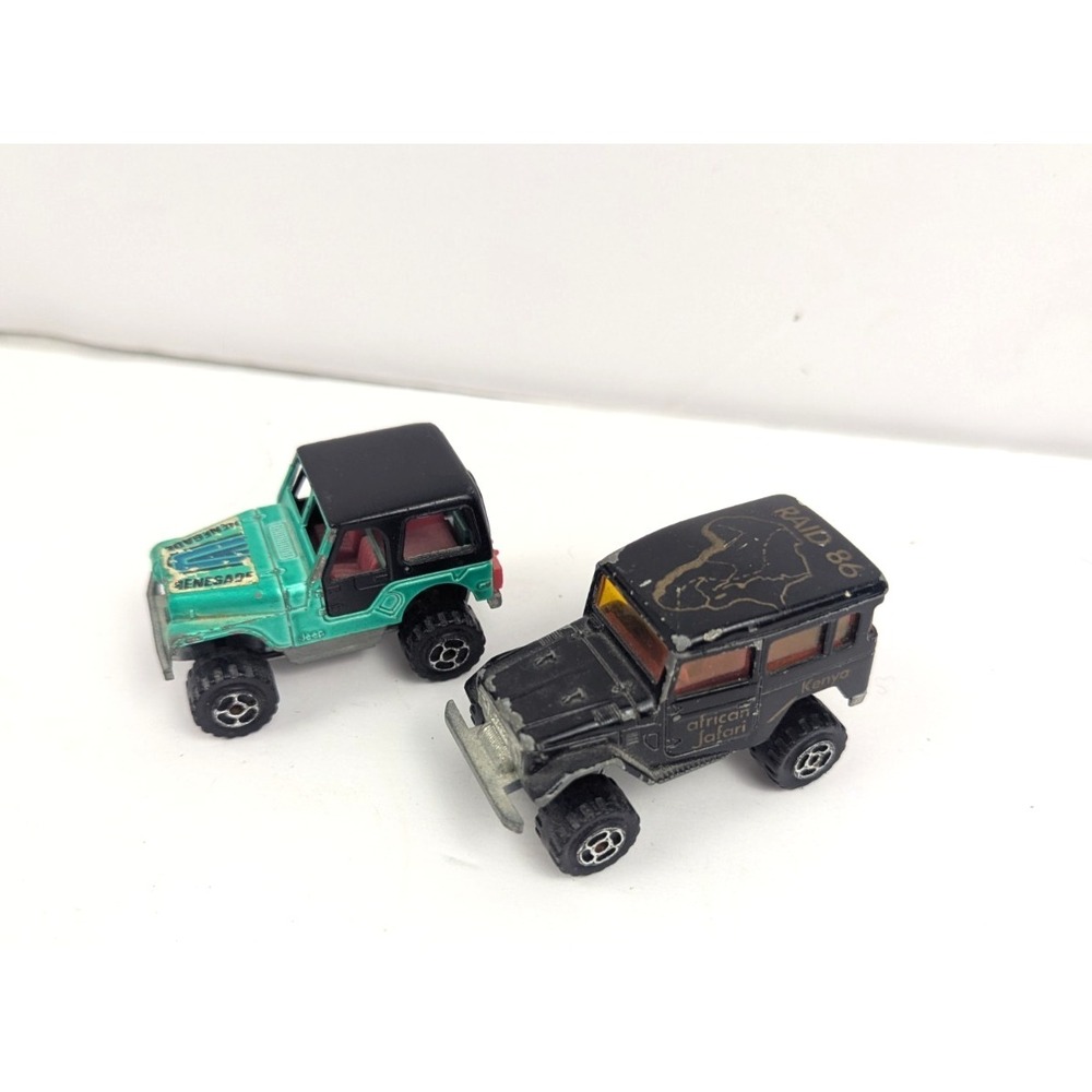 Majorette 4x4 JEEP & Toyota‎ Made In France Vintage 1/64 Diecast Car Truck